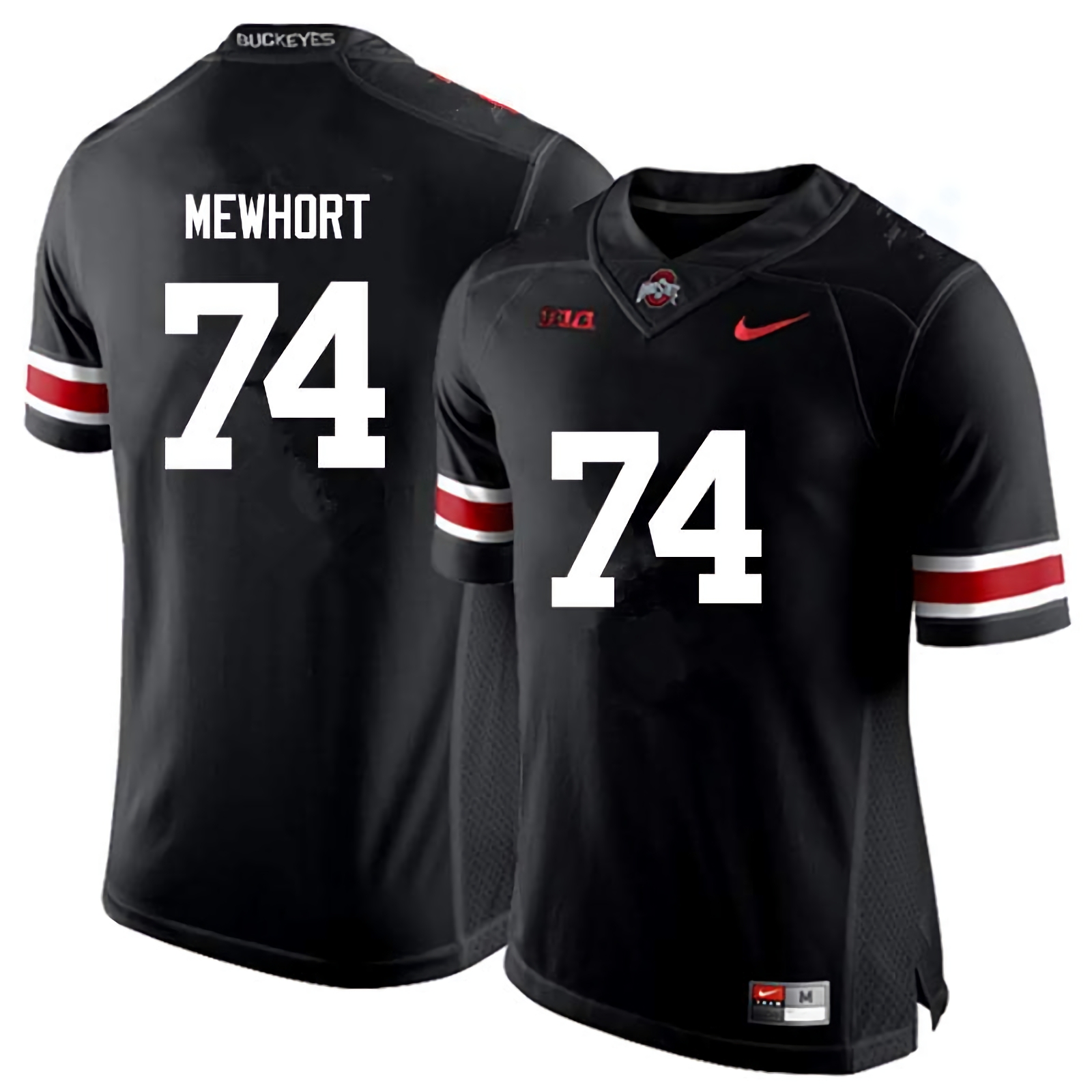 Jack Mewhort Ohio State Buckeyes Men's NCAA #74 Nike Black College Stitched Football Jersey MGK7456LM
